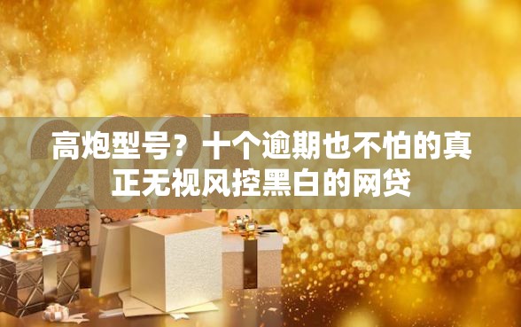 高炮型号？十个逾期也不怕的真正无视风控黑白的网贷