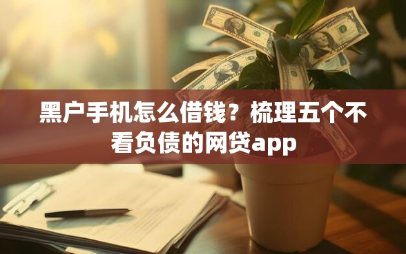 黑户手机怎么借钱？梳理五个不看负债的网贷app