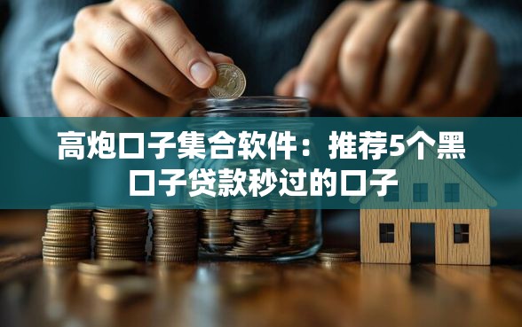 高炮口子集合软件：推荐5个黑口子贷款秒过的口子