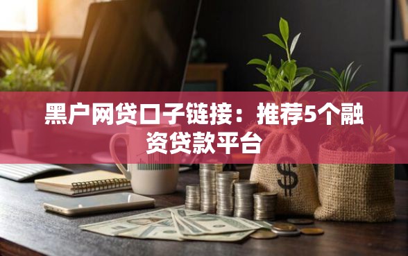 黑户网贷口子链接：推荐5个融资贷款平台