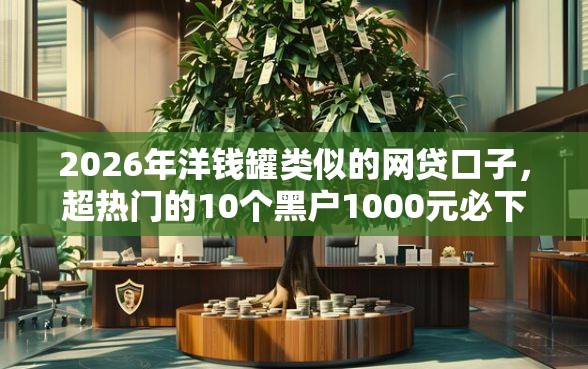 2026年洋钱罐类似的网贷口子，超热门的10个黑户1000元必下的口子推荐