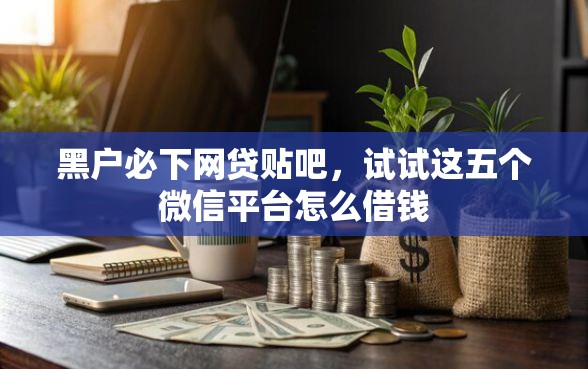 黑户必下网贷贴吧，试试这五个微信平台怎么借钱