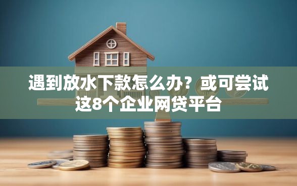 遇到放水下款怎么办？或可尝试这8个企业网贷平台