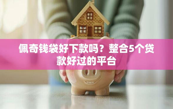 佩奇钱袋好下款吗？整合5个贷款好过的平台