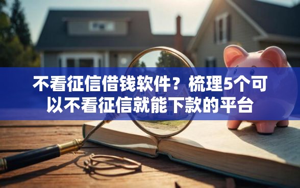 不看征信借钱软件？梳理5个可以不看征信就能下款的平台