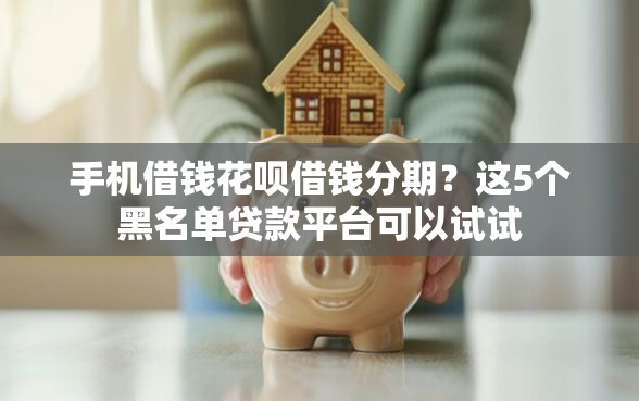 手机借钱花呗借钱分期？这5个黑名单贷款平台可以试试