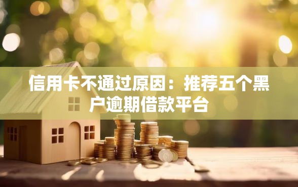 信用卡不通过原因：推荐五个黑户逾期借款平台