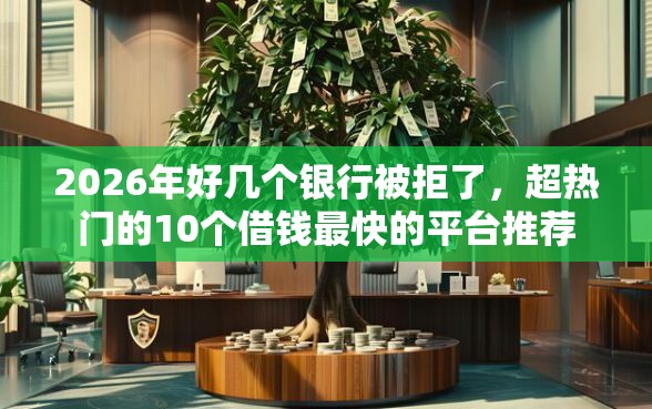 2026年好几个银行被拒了，超热门的10个借钱最快的平台推荐