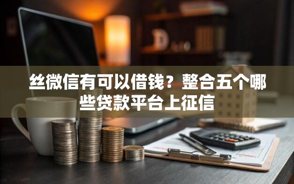 丝微信有可以借钱？整合五个哪些贷款平台上征信