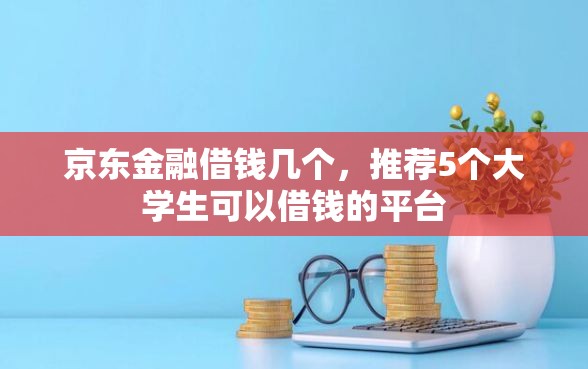 京东金融借钱几个，推荐5个大学生可以借钱的平台