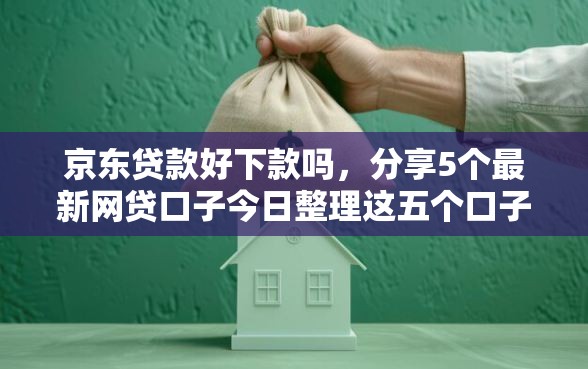 京东贷款好下款吗，分享5个最新网贷口子今日整理这五个口子