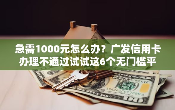 急需1000元怎么办？广发信用卡办理不通过试试这6个无门槛平台
