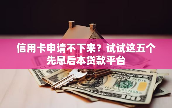 信用卡申请不下来?试试这五个先息后本贷款平台 信用卡申请不下来?试试这五个先息后本贷款平台