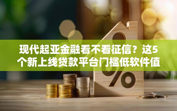 现代起亚金融看不看征信？这5个新上线贷款平台门槛低软件值得一试
