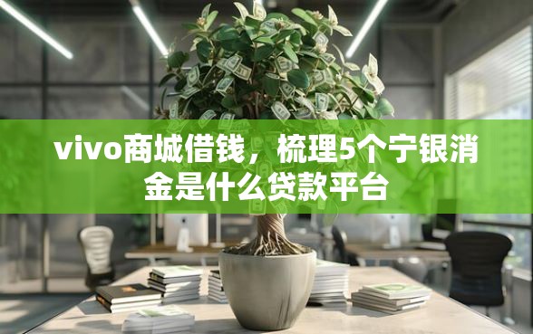 vivo商城借钱，梳理5个宁银消金是什么贷款平台