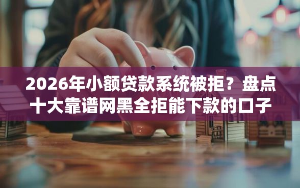 2026年小额贷款系统被拒？盘点十大靠谱网黑全拒能下款的口子