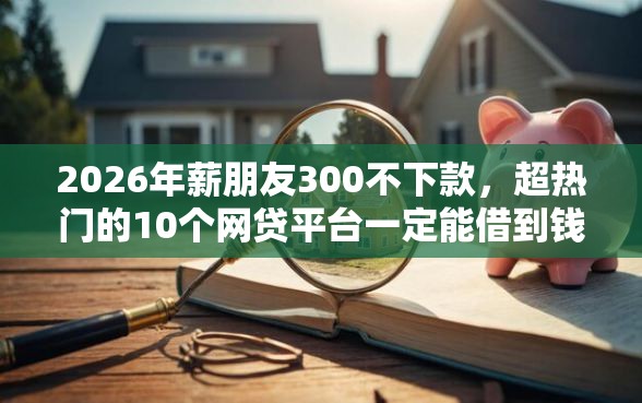 2026年薪朋友300不下款，超热门的10个网贷平台一定能借到钱推荐