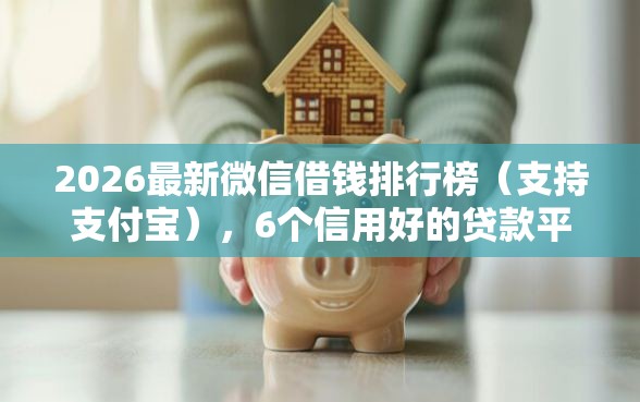 2026最新微信借钱排行榜（支持支付宝），6个信用好的贷款平台无私分享