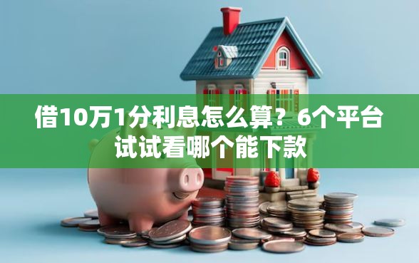借10万1分利息怎么算？6个平台试试看哪个能下款