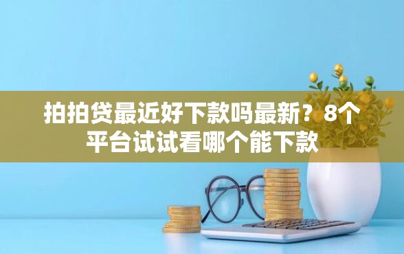 拍拍贷最近好下款吗最新？8个平台试试看哪个能下款