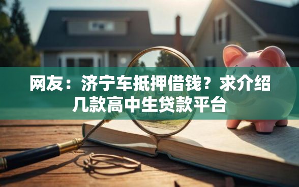 网友：济宁车抵押借钱？求介绍几款高中生贷款平台