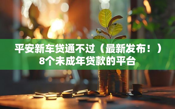 平安新车贷通不过（最新发布！）8个未成年贷款的平台