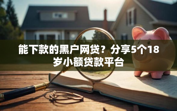能下款的黑户网贷？分享5个18岁小额贷款平台