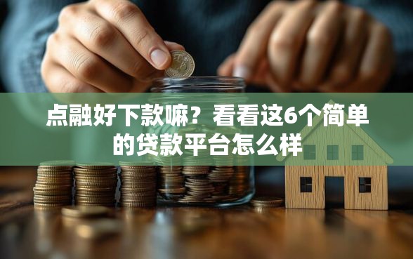 点融好下款嘛？看看这6个简单的贷款平台怎么样