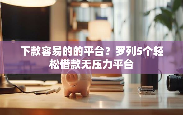 下款容易的的平台？罗列5个轻松借款无压力平台