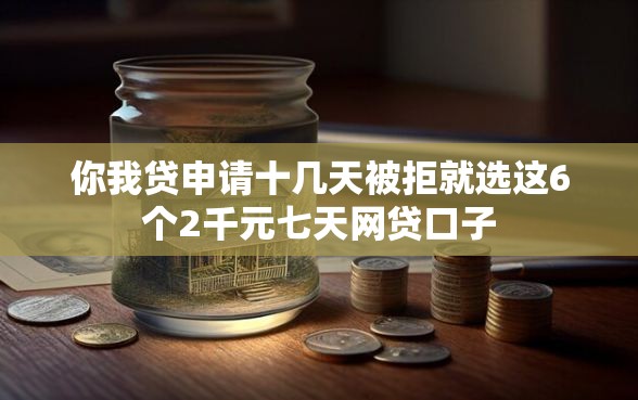 你我贷申请十几天被拒就选这6个2千元七天网贷口子