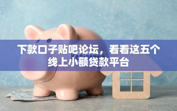 下款口子贴吧论坛，看看这五个线上小额贷款平台