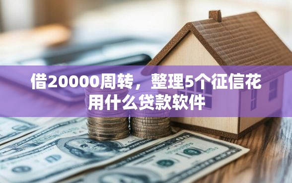 借20000周转，整理5个征信花用什么贷款软件