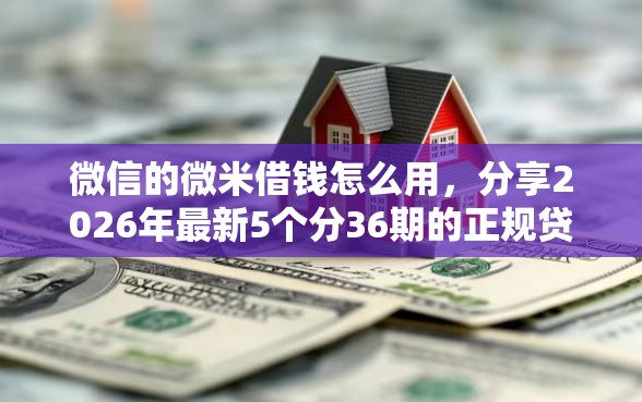 微信的微米借钱怎么用，分享2026年最新5个分36期的正规贷款平台