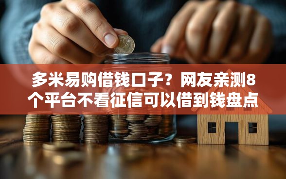 多米易购借钱口子？网友亲测8个平台不看征信可以借到钱盘点
