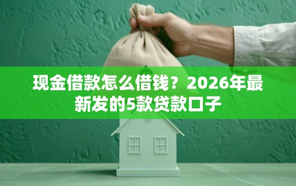 现金借款怎么借钱？2026年最新发的5款贷款口子