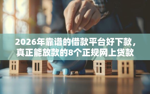 2026年靠谱的借款平台好下款，真正能放款的8个正规网上贷款平台推荐