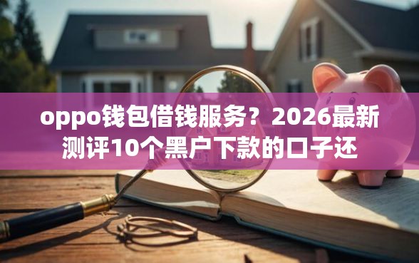 oppo钱包借钱服务？2026最新测评10个黑户下款的口子还