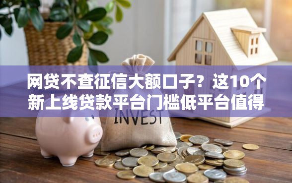 网贷不查征信大额口子?这10个新上线贷款平台门槛低平台值得一试 网贷不查征信大额口子?这10个新上线贷款平台门槛低平台值得一试