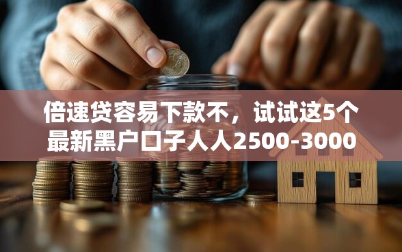 倍速贷容易下款不，试试这5个最新黑户口子人人2500-3000