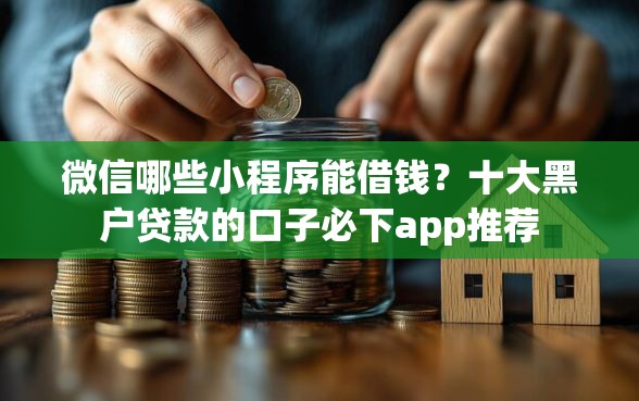 微信哪些小程序能借钱？十大黑户贷款的口子必下app推荐