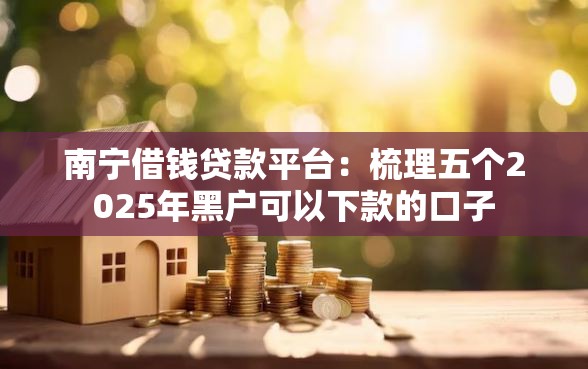南宁借钱贷款平台：梳理五个2025年黑户可以下款的口子