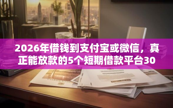 2026年借钱到支付宝或微信,真正能放款的5个短期借款平台30天不看征信推荐 2026年借钱到支付宝或微信,真正能放款的5个短期借款平台30天不看征信推荐