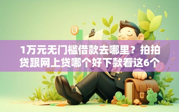 1万元无门槛借款去哪里？拍拍贷跟网上贷哪个好下款看这6个平台