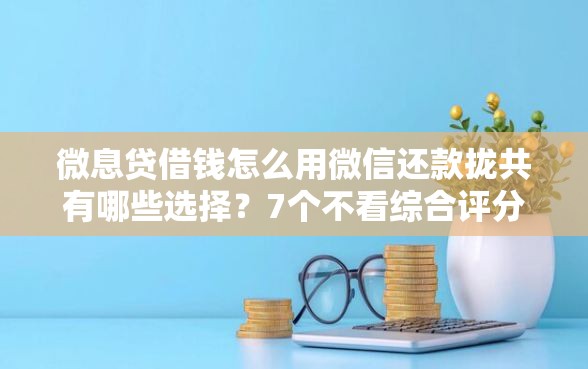 微息贷借钱怎么用微信还款拢共有哪些选择？7个不看综合评分的贷款平台详解
