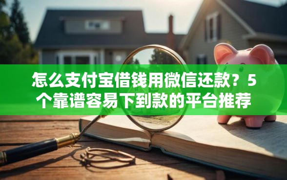 怎么支付宝借钱用微信还款？5个靠谱容易下到款的平台推荐