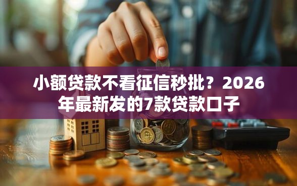 小额贷款不看征信秒批？2026年最新发的7款贷款口子