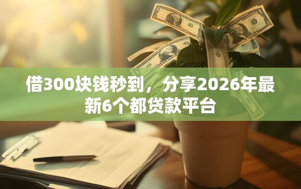 借300块钱秒到,分享2026年最新6个都贷款平台 借300块钱秒到,分享2026年最新6个都贷款平台
