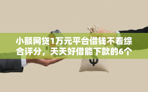 小额网贷1万元平台借钱不看综合评分，天天好借能下款的6个平台介绍