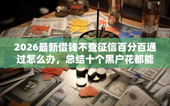 2026最新借钱不查征信百分百通过怎么办，总结十个黑户花都能下款的平台啊！
