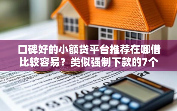 口碑好的小额贷平台推荐在哪借比较容易？类似强制下款的7个口子参考